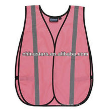 Pink mesh reflective safety vests